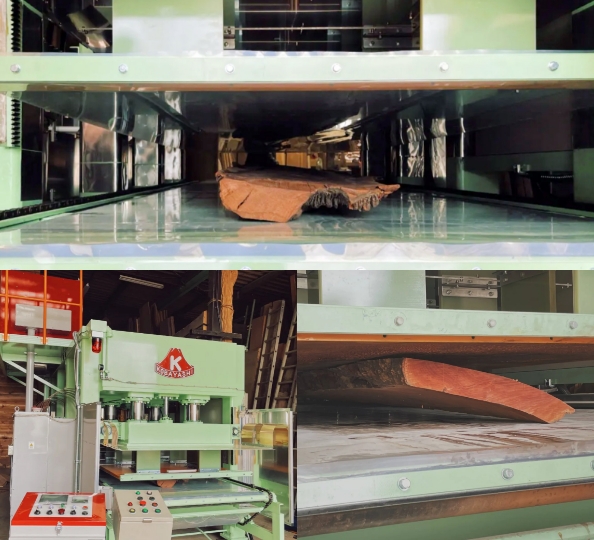 High-frequency press drying process